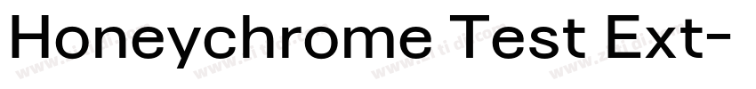Honeychrome Test Ext字体转换